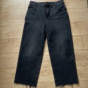 Madewell perfect vintage wide leg crop Jean size 29